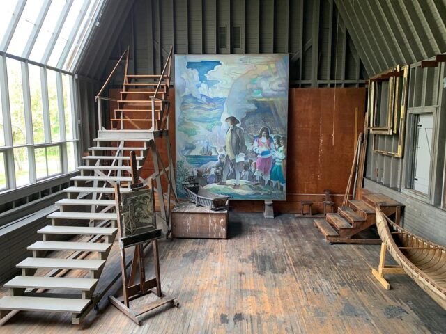 Today’s office. 
 
#NCWyeth #Wyeth ##WyethStudio #ArristStudio #ArtStudio